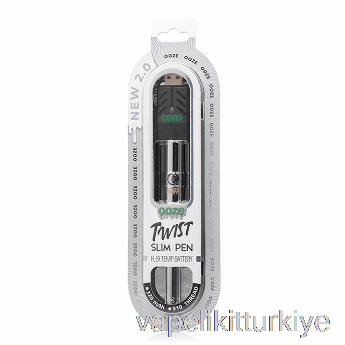 Vape Likit Ooze Ince Büküm Kalem 2.0 Esnek Geçici Pil Kozmik Krom